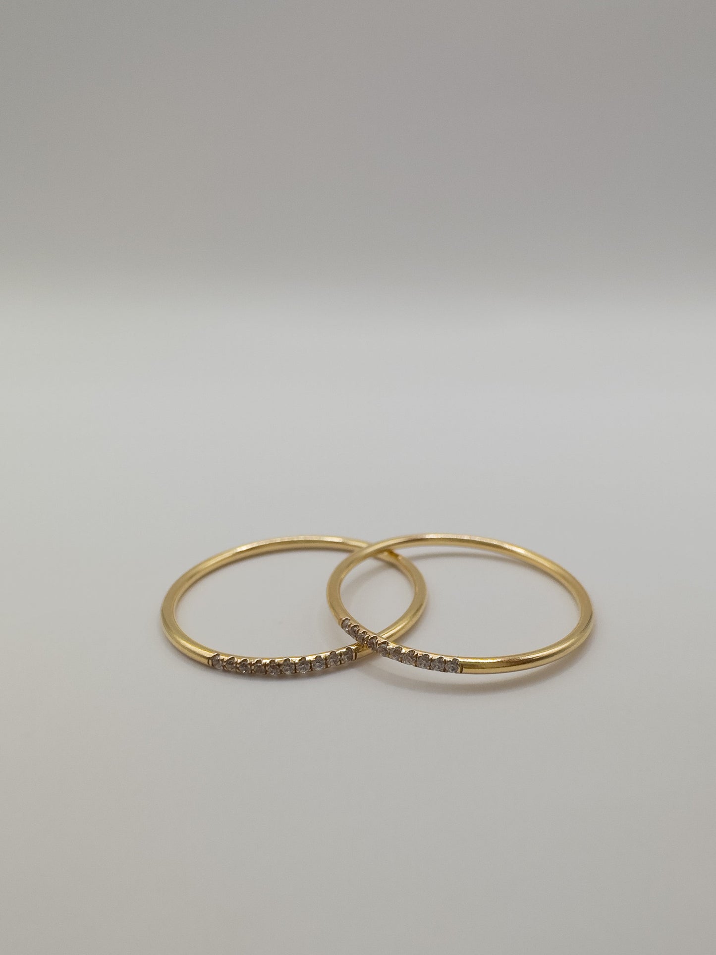 OS pair of Gold-Filled rings. size 5