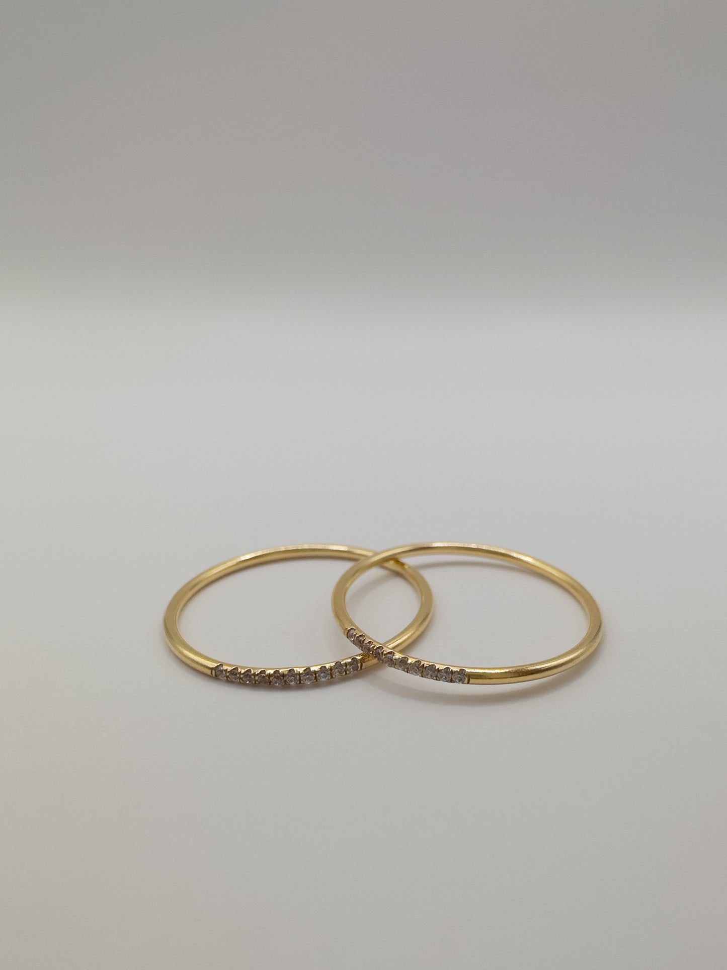 OS pair of Gold-Filled rings. size 6